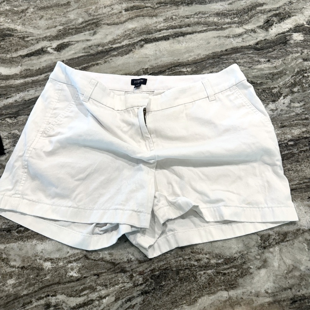 I. Crew white shorts gently worn from a smoke free environment.